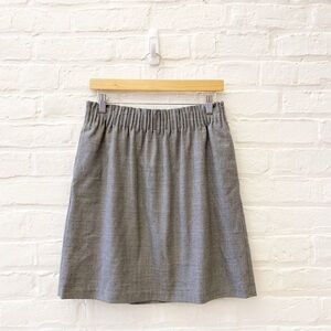 ⭐️ 2 for $25 • J. Crew || Wool Blend Sidewalk Skirt Gray 8